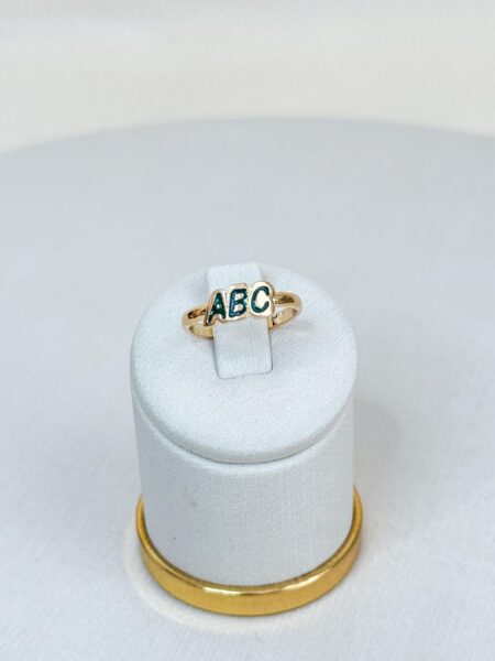 Anel ABC verde