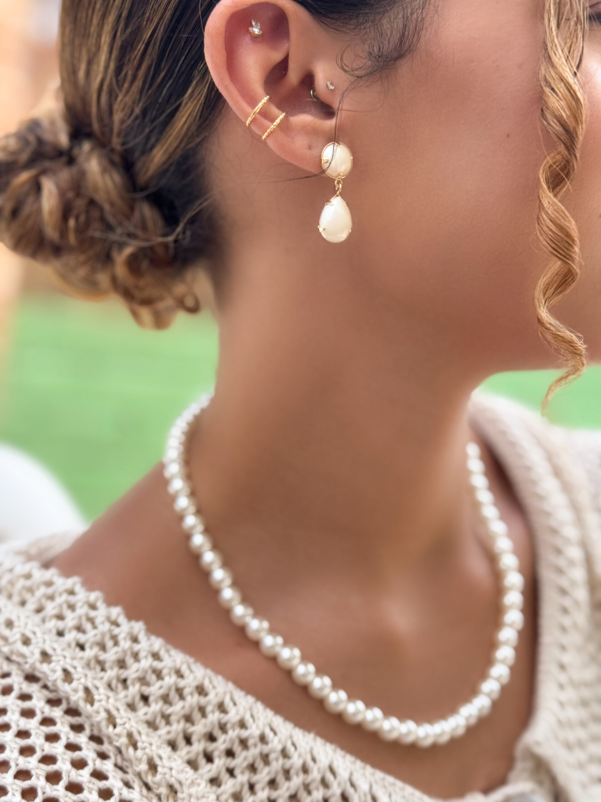 Brinco Gota de Pérola