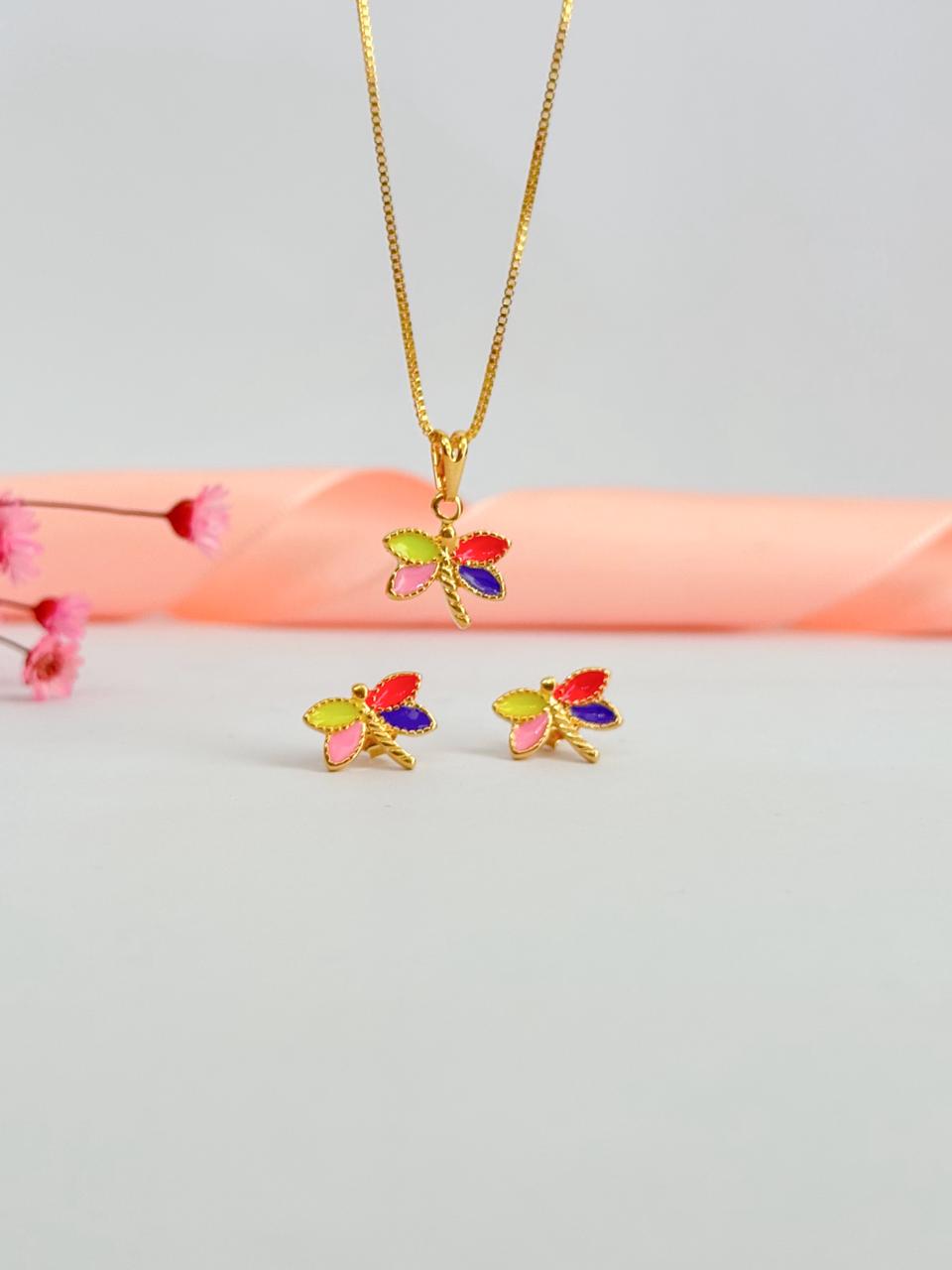Conjunto Infantil Borboleta Color Pop