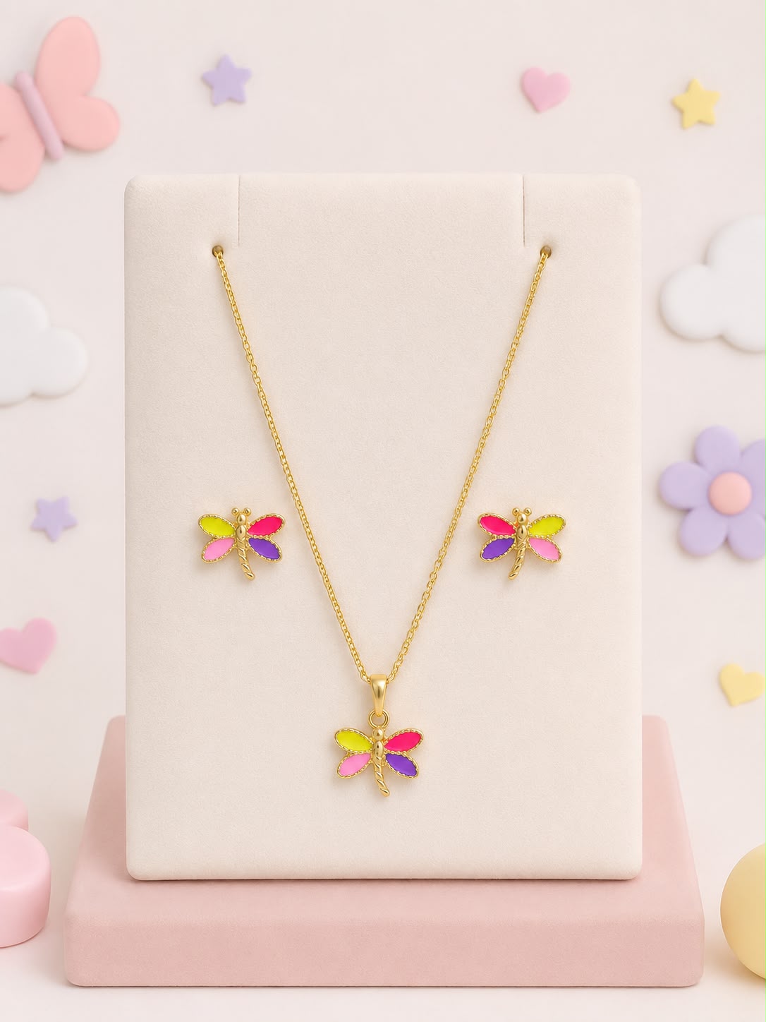 Conjunto Infantil Borboleta Color Pop
