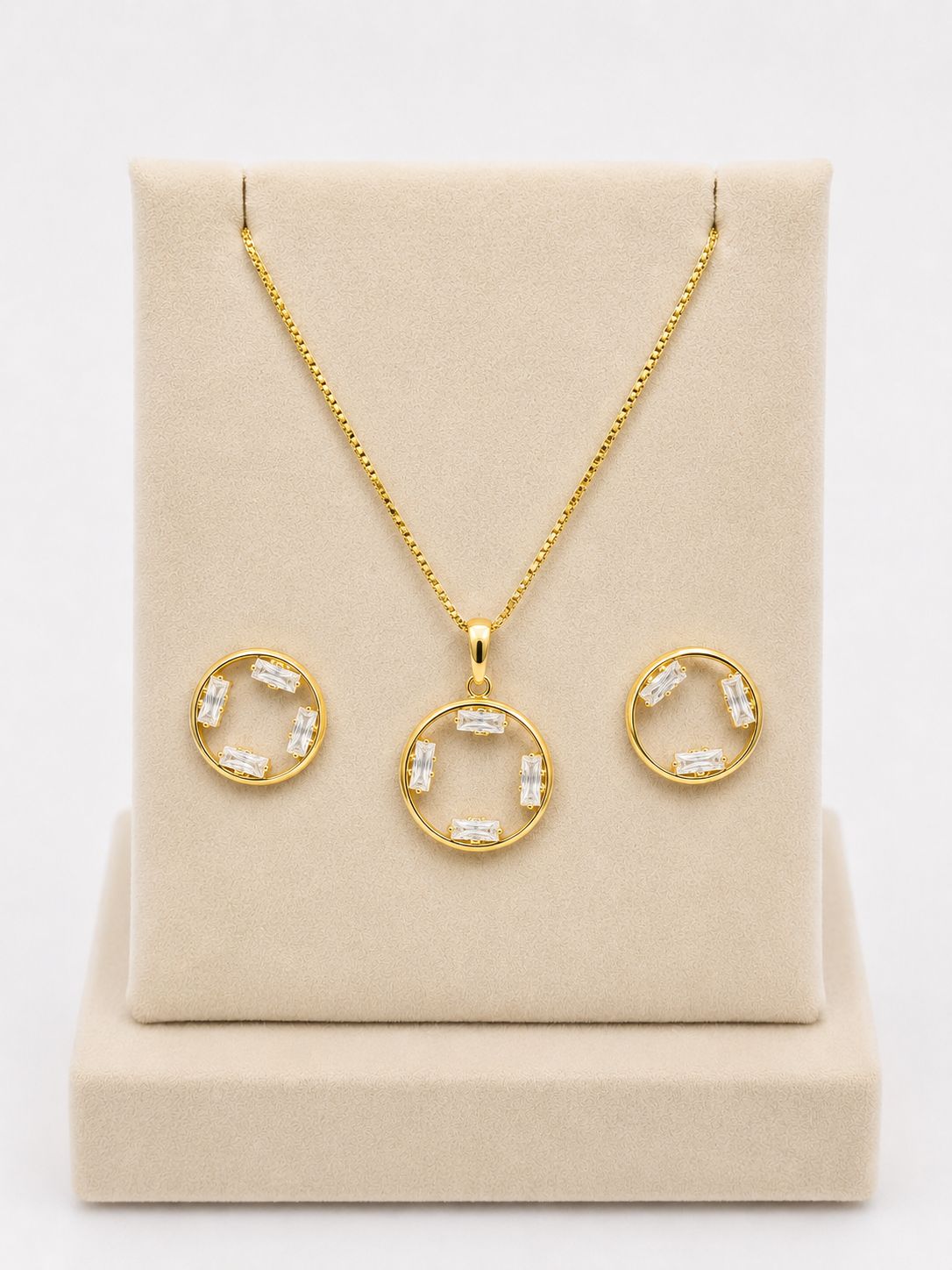 Conjunto Círculo com pedrinhas