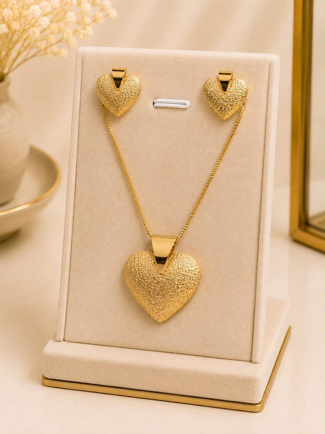 Conjunto Coração Dourado 💛
