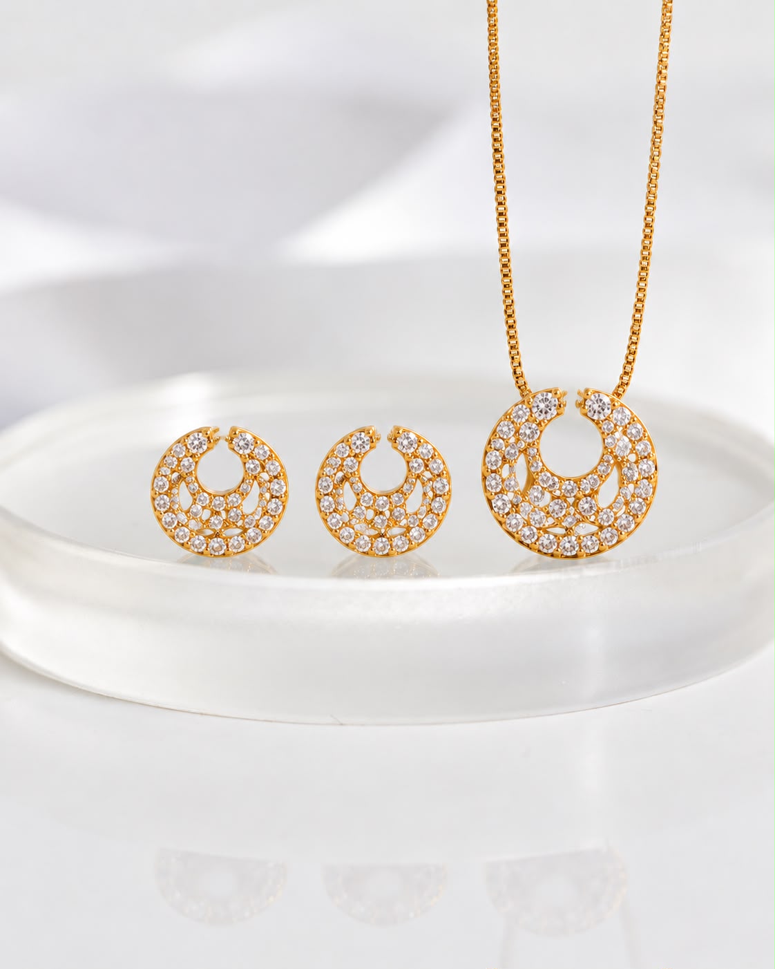 Conjunto Elo de Luz Cristal✨
